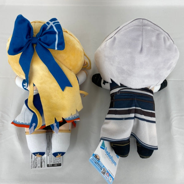 【中古】【未使用】【セット】寝そべりぬいぐるみ 不知火フレア/白銀ノエル ホロライブプロダクション＜コレクターズアイテム＞（代引き不可）6541