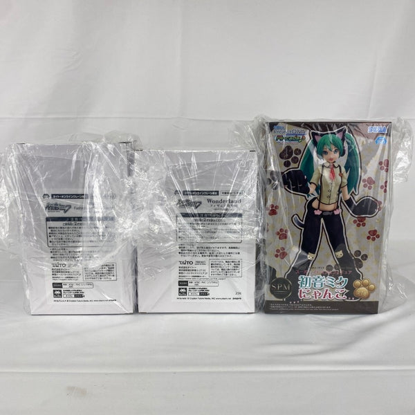 【中古】【未開封】【セット】初音ミク フィギュア fashion Country/Wonderland 白雪姫(タイクレ限定)、SPM にゃんこ 3点＜フィギュア＞（代引き不可）6541