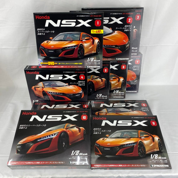 【中古】【未組立】【セット】デアゴスティーニ公式 パーツ付き組み立て 週刊Honda SNX 1〜110号セット(特典付)＜コレクターズアイテム＞（代引き不可）6541