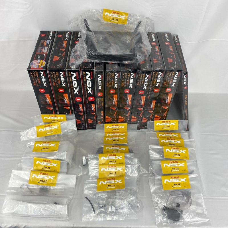 【中古】【未組立】【セット】デアゴスティーニ公式 パーツ付き組み立て 週刊Honda SNX 1〜110号セット(特典付)＜コレクターズアイテム＞（代引き不可）6541