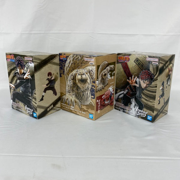 【中古】【未開封】【セット】NARUTO-ナルト- 疾風伝 VIBRATION STARS 我愛羅2/我愛羅、ソフビフィギュア 守鶴 3点＜フィギュア＞（代引き不可）6541