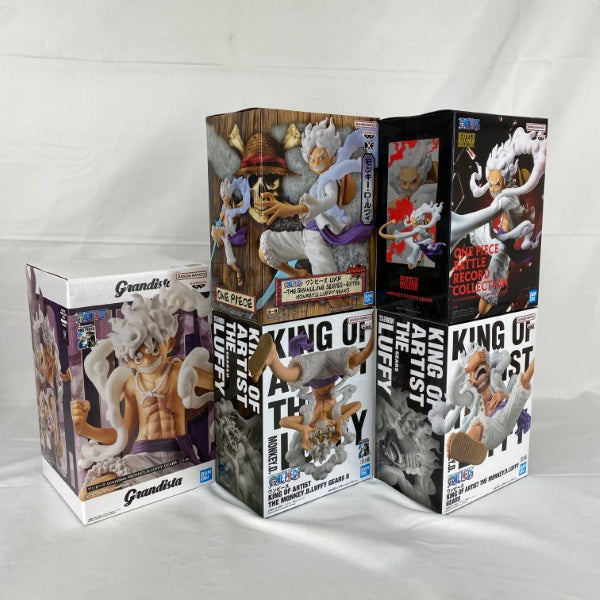 【中古】【未開封】【セット】ワンピース DXF、BRC、Grandista、KOA モンキー・D・ルフィ ギア5(ニカ) 5点＜フィギュア＞（代引き不可）6541