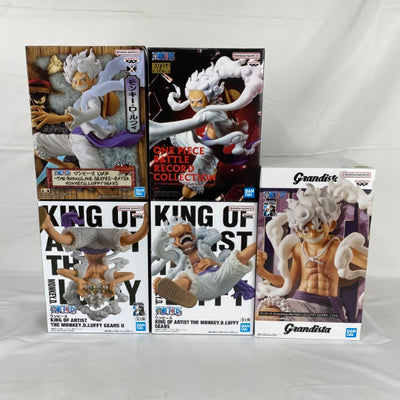 【中古】【未開封】【セット】ワンピース DXF、BRC、KOA、Grandista モンキー・D・ルフィ ギア5(ニカ) 5点＜フィギ...
