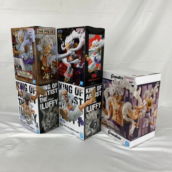 【中古】【未開封】【セット】ワンピース DXF、BRC、KOA、Grandista モンキー・D・ルフィ ギア5(ニカ) 5点＜フィギュア＞（代引き不可）6541