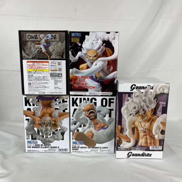 【中古】【未開封】【セット】ワンピース DXF、BRC、KOA、Grandista モンキー・D・ルフィ ギア5(ニカ) 5点＜フィギュア＞（代引き不可）6541