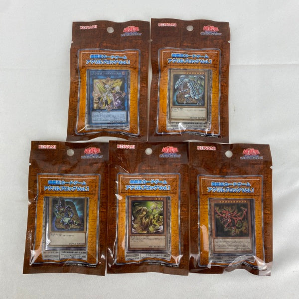 【中古】【未開封】【セット】遊戯王カードゲーム アクリルブロック Vol.1　5点 A＜おもちゃ＞（代引き不可）6541