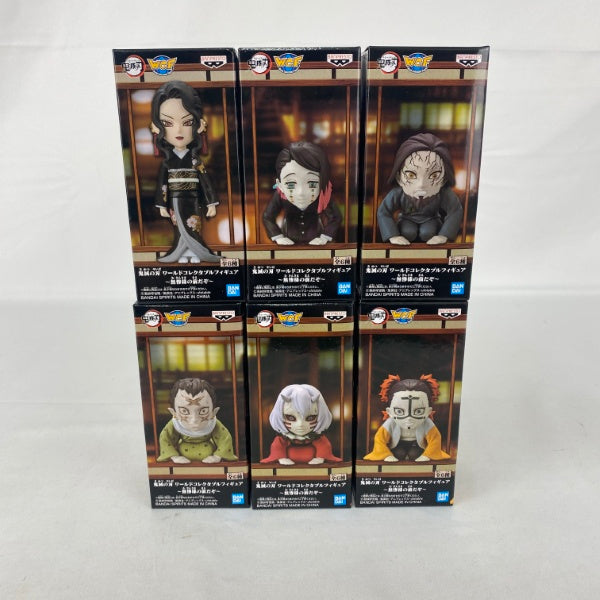 【中古】【未開封】【セット】鬼滅の刃 ワールドコレクタブルフィギュア〜無惨様の前だぞ〜 6点＜フィギュア＞（代引き不可）6541