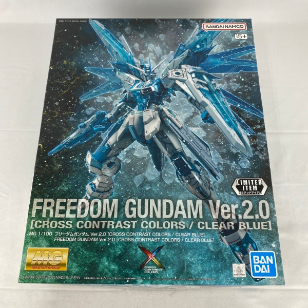 【中古】【未組立】1/100 MG ZGMF-X10A フリーダムガンダム Ver.2.0(CROSS CONTRAST COLORS/CLEAR BLUE)＜プラモデル＞（代引き不可）6541
