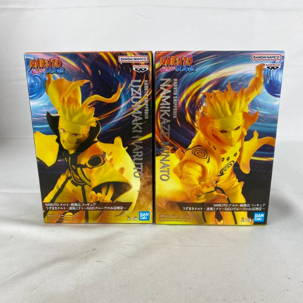 【中古】【未開封】【セット】NARUTO-ナルト- 疾風伝 フィギュア うずまきナルト・波風ミナト〜GiGOグループのお店限定〜 2点＜フィギュア＞（代引き不可）6541