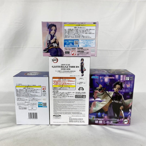 【中古】【未開封】【セット】アニメ 鬼滅の刃 胡蝶しのぶ プライズフィギュア 4点＜フィギュア＞（代引き不可）6541