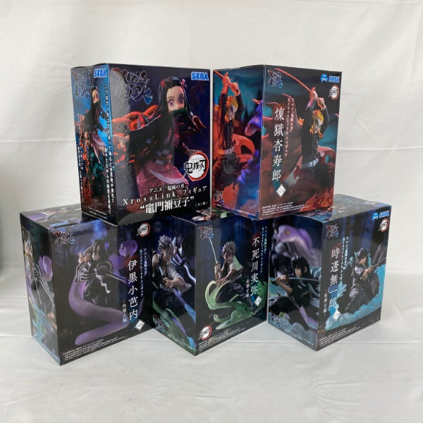 【中古】【未開封】【セット】アニメ 鬼滅の刃 XrossLink フィギュア 5点＜フィギュア＞（代引き不可）6541