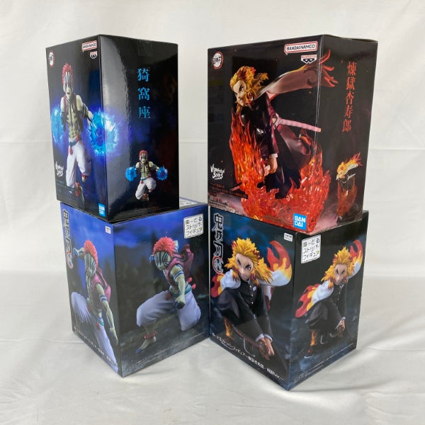 【中古】【未開封】【セット】アニメ「鬼滅の刃」煉獄杏寿郎 猗窩座 プライズフィギュア 4点＜フィギュア＞（代引き不可）6541