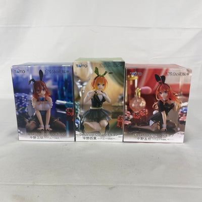 【中古】【未開封】【セット】五等分の花嫁＊ Desktop Cute フィギュア 中野三玖/中野四葉/中野五月 〜バニーver.〜 3...