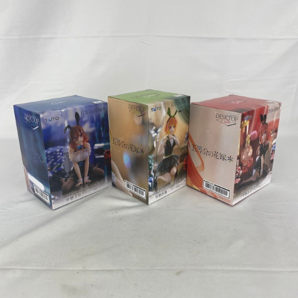 【中古】【未開封】【セット】五等分の花嫁＊ Desktop Cute フィギュア 中野三玖/中野四葉/中野五月 〜バニーver.〜 3点＜フィギュア＞（代引き不可）6541