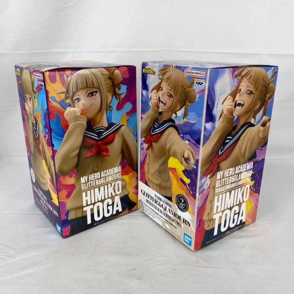 【中古】【未開封】【セット】僕のヒーローアカデミア GLITTER＆GLAMOURS-(OCHACO URARAKA＆)HIMIKO TOGA/HIMIKO TOGA-　2点＜フィギュア＞（代引き不可）6541