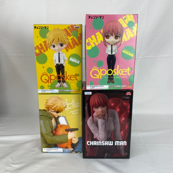 【中古】【未開封】【セット】「チェンソーマン」 プライズフィギュア デンジ/マキマ 4点＜フィギュア＞（代引き不可）6541