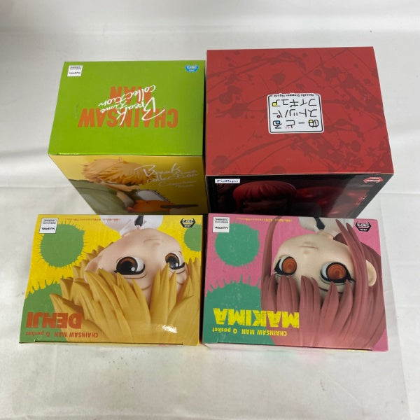 【中古】【未開封】【セット】「チェンソーマン」 プライズフィギュア デンジ/マキマ 4点＜フィギュア＞（代引き不可）6541