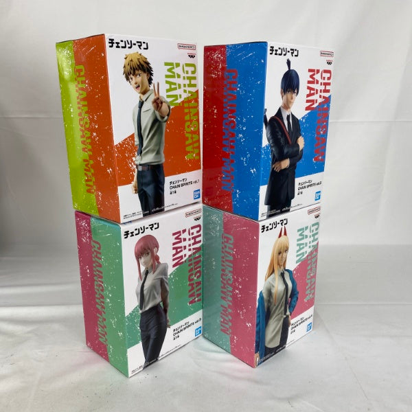 【中古】【未開封】【セット】「チェンソーマン」 CHAIN SPIRITS vol.1〜4(デンジ、早川アキ、マキマ、パワー) 4点＜フィギュア＞（代引き不可）6541