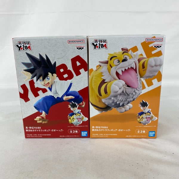 【中古】【未開封】【セット】真･侍伝YAIBA 鉄刃＆カゲトラフィギュア-ガオ〜ッ A・鉄刃/B・カゲトラ 2点＜フィギュア＞（代引き不可）6541