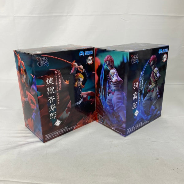 【中古】【未開封】【セット】アニメ「鬼滅の刃」XrossLink フィギュア 猗窩座/煉獄杏寿郎＜フィギュア＞（代引き不可）6541