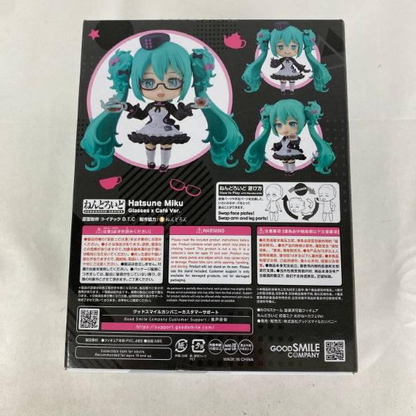 中古】【未開封】ねんどろいど 初音ミク めがね×カフェVer. 「グッスマ