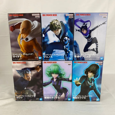 【中古】【未開封】【セット】ワンパンマン フィギュア＃1〜6 サイタマ/ジェノス/ソニック/ガロウ/タツマキ/フブキ　6点＜フィギュア...