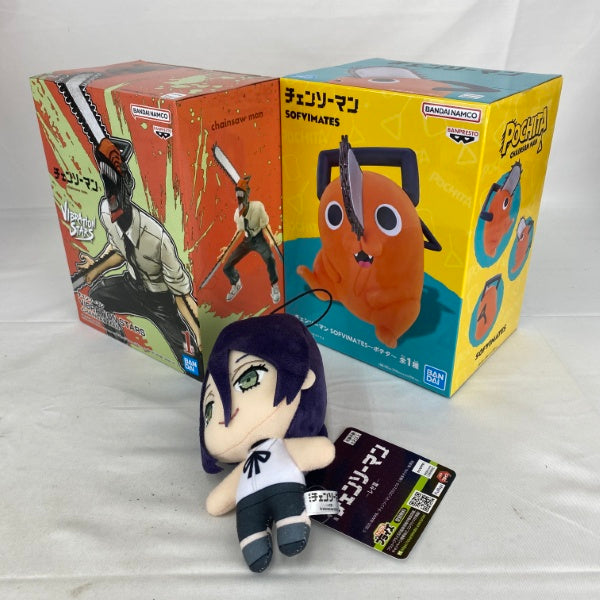 【中古】【未開封/未使用】【セット】アニメ「チェンソーマン」 プライズセット 3点＜フィギュア＞（代引き不可）6541