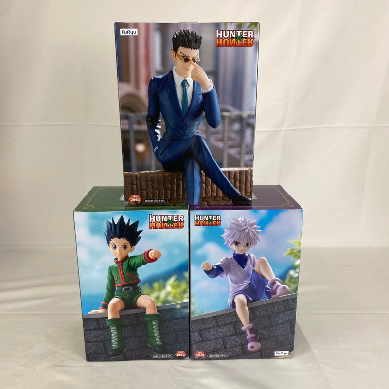 【中古】【未開封】【セット】HUNTER×HUNTER　ぬーどるストッパーフィギュア-ゴン/キルア/レオリオ-3点＜フィギュア＞（代引き不可）6541