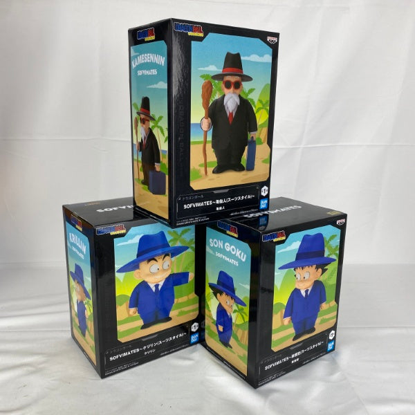 【中古】【未開封】【セット】ドラゴンボール SOFVIMATES〜孫悟空/クリリン/亀仙人(スーツスタイル)〜 3点A＜フィギュア＞（代引き不可）6541