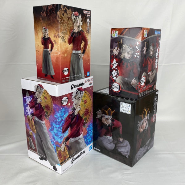 【中古】【未開封】【セット】アニメ「鬼滅の刃」 童磨 プライズフィギュア 4点＜フィギュア＞（代引き不可）6541