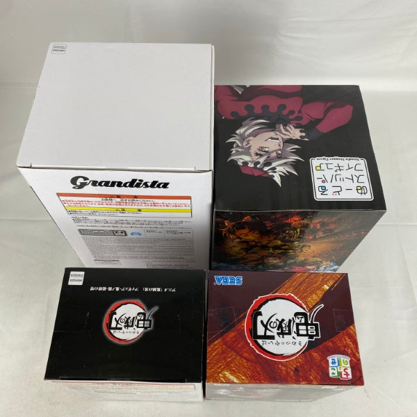 【中古】【未開封】【セット】アニメ「鬼滅の刃」 童磨 プライズフィギュア 4点＜フィギュア＞（代引き不可）6541