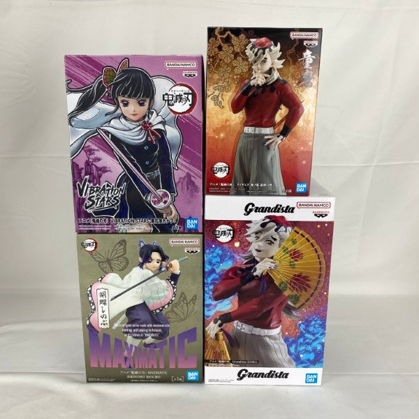 【中古】【未開封】【セット】アニメ「鬼滅の刃」 童磨/胡蝶しのぶ/栗花落カナヲ プライズフィギュア 4点＜フィギュア＞（代引き不可）6541