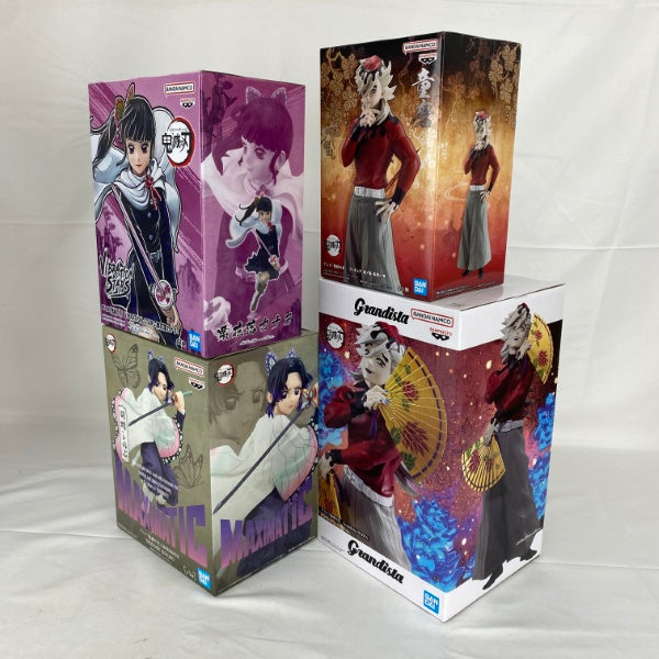 【中古】【未開封】【セット】アニメ「鬼滅の刃」 童磨/胡蝶しのぶ/栗花落カナヲ プライズフィギュア 4点＜フィギュア＞（代引き不可）6541