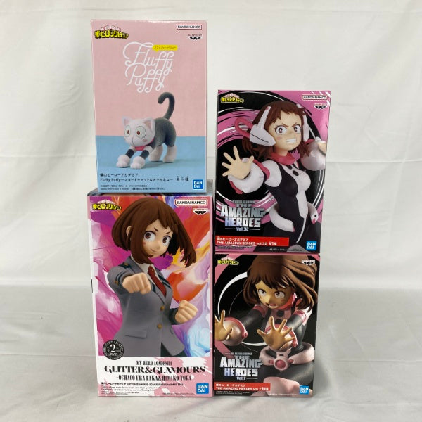 【中古】【未開封】【セット】僕のヒーローアカデミア 麗日お茶子 プライズフィギュア 4点＜フィギュア＞（代引き不可）6541