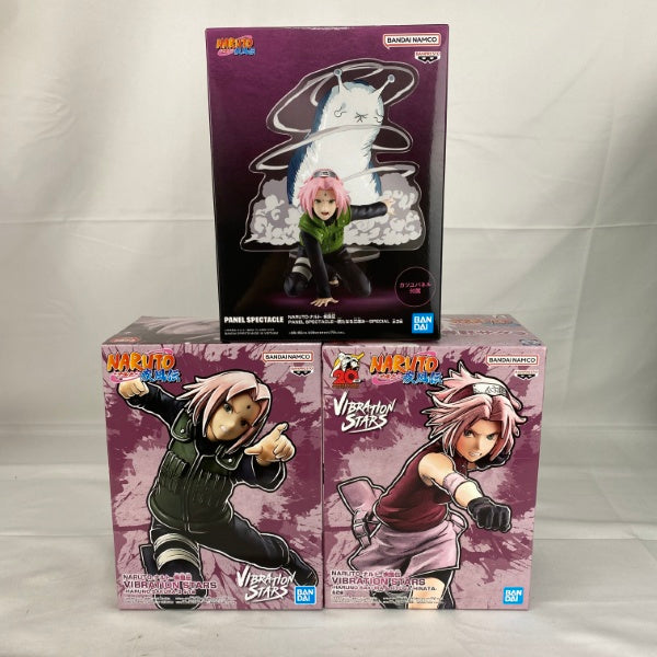 【中古】【未開封】【セット】NARUTO-ナルト- 疾風伝 春野サクラ プライズフィギュア 3点＜フィギュア＞（代引き不可）6541