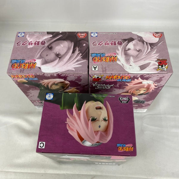 【中古】【未開封】【セット】NARUTO-ナルト- 疾風伝 春野サクラ プライズフィギュア 3点＜フィギュア＞（代引き不可）6541