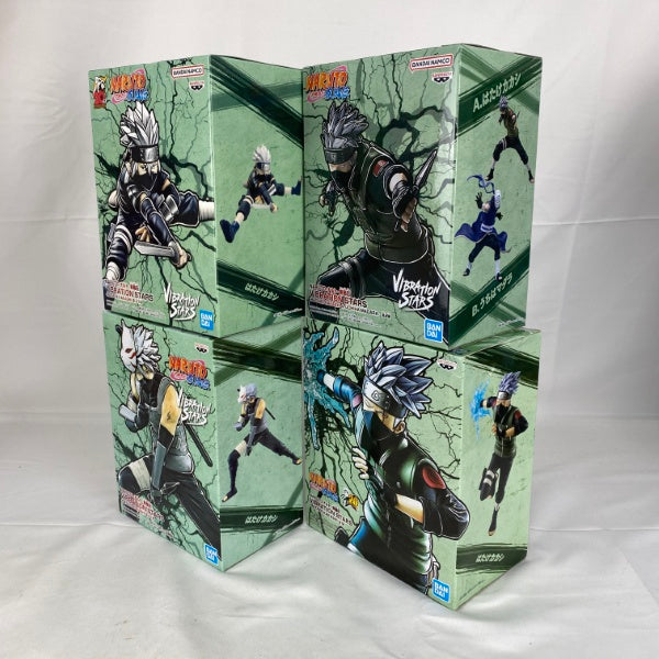 【中古】【未開封】【セット】NARUTO-ナルト- 疾風伝 はたけカカシ VIBRATION STARS 4点＜フィギュア＞（代引き不可）6541