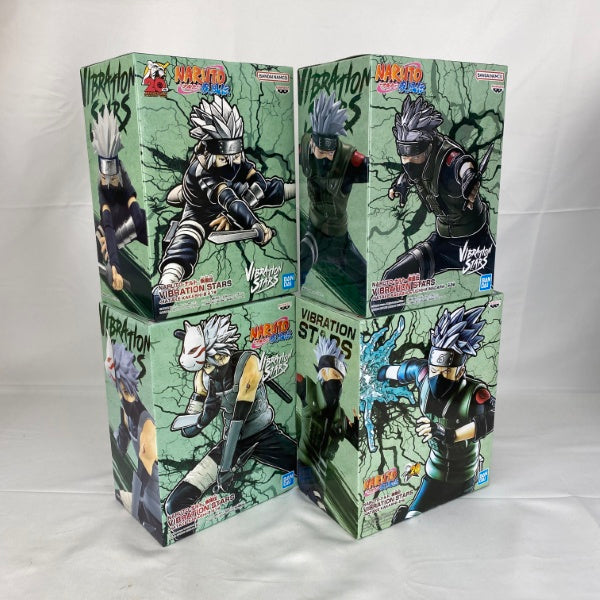 【中古】【未開封】【セット】NARUTO-ナルト- 疾風伝 はたけカカシ VIBRATION STARS 4点＜フィギュア＞（代引き不可）6541