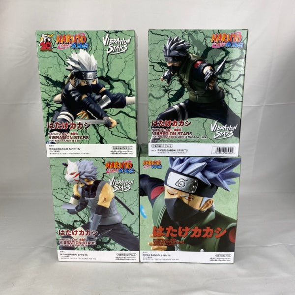 【中古】【未開封】【セット】NARUTO-ナルト- 疾風伝 はたけカカシ VIBRATION STARS 4点＜フィギュア＞（代引き不可）6541