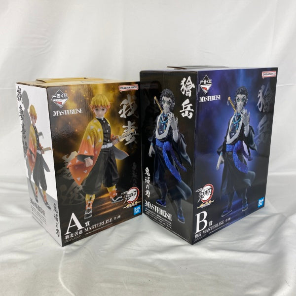 【中古】【未開封】【セット】一番くじ 鬼滅の刃 〜雷の兄弟〜 A賞 我妻善逸/B賞 獪岳 MASTERLISE＜フィギュア＞（代引き不可）6541