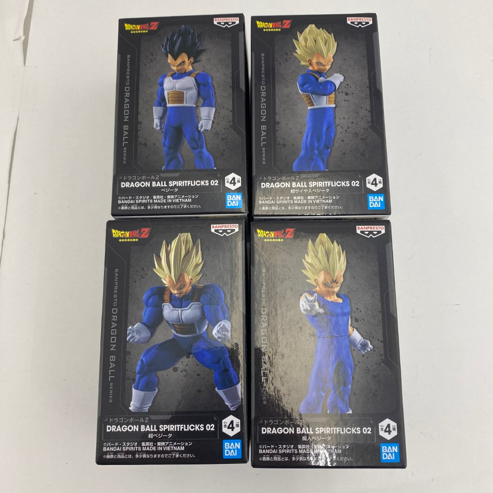 中古】【未開封】DRAGON BALL SPIRITFLICKS 02 ベジータ A、B、C、D(全