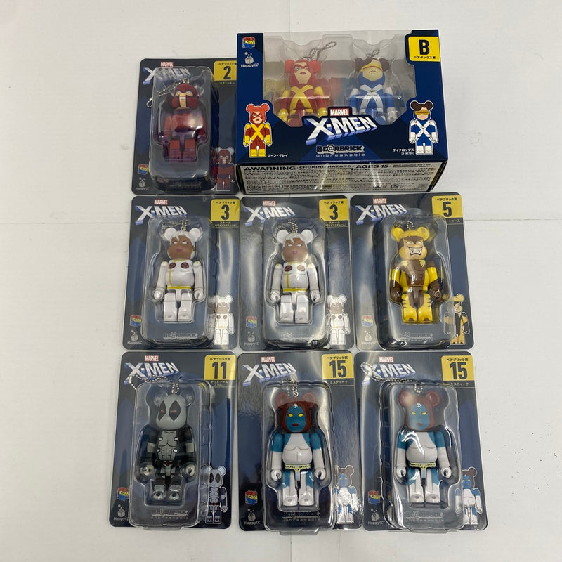 中古】【未開封】【セット】MARVEL『X-MEN』 / Happyくじ「BE@RBRICK