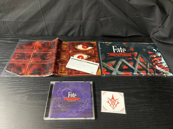 【中古】【開封品】【グッズのみ】Fate/Samurai Remnant TREASURE BOX付属グッズ。オリジナルサウンドトラックCD・B2布ポスター・令呪シール・紅玉の書 ブックカバーセット＜コレクターズアイテム＞（代引き不可）6545