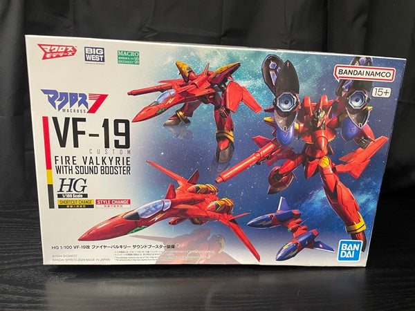 【中古】【未組立】1/100 HG VF-19改 ファイヤーバルキリー サウンドブースター装備＜プラモデル＞（代引き不可）6545