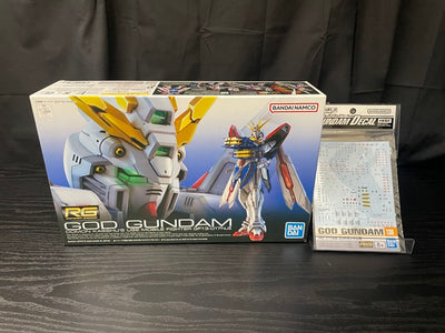 【中古】【未組立】【セット】1/144 RG ゴッドガンダム ＋RG ゴッドガンダム用ガンダムデカール　２点＜プラモデル＞（代引き不可...