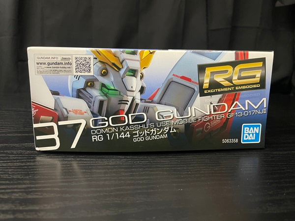 【中古】【未組立】【セット】1/144 RG ゴッドガンダム ＋RG ゴッドガンダム用ガンダムデカール　２点＜プラモデル＞（代引き不可）6545