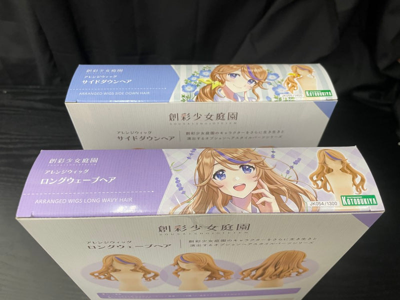 【中古】【未開封】【セット】1/10 アレンジウィッグ ロングウェーブヘア＋サイドダウンヘア＜プラモデル＞（代引き不可）6545