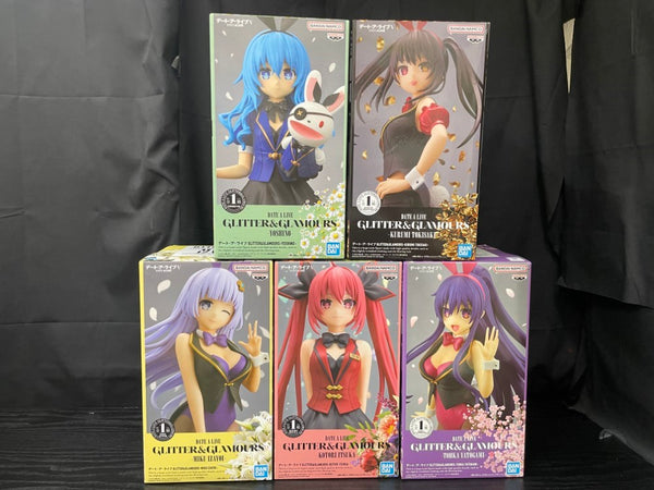 【中古】【未開封】【セット】四糸乃＋夜刀神十香 ＋時崎狂三＋五河琴里＋誘宵美九「デート・ア・ライブ」 GLITTER＆GLAMOURS＜フィギュア＞（代引き不可）6545