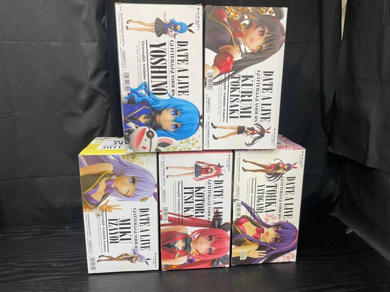 【中古】【未開封】【セット】四糸乃＋夜刀神十香 ＋時崎狂三＋五河琴里＋誘宵美九「デート・ア・ライブ」 GLITTER＆GLAMOURS＜フィギュア＞（代引き不可）6545