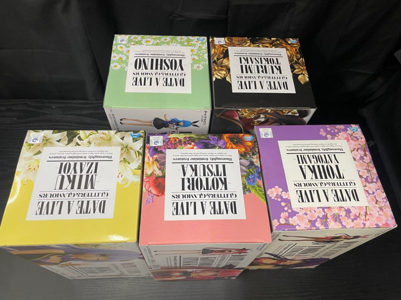 【中古】【未開封】【セット】四糸乃＋夜刀神十香 ＋時崎狂三＋五河琴里＋誘宵美九「デート・ア・ライブ」 GLITTER＆GLAMOURS＜フィギュア＞（代引き不可）6545